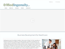 Tablet Screenshot of medingenuity.com